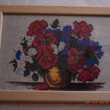 Работа «Букет с маками»