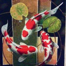 Работа «Карпы кои»