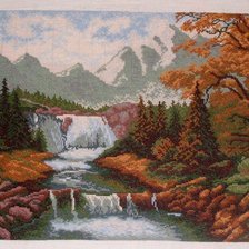 Работа «Водопад. 38*31 см.»