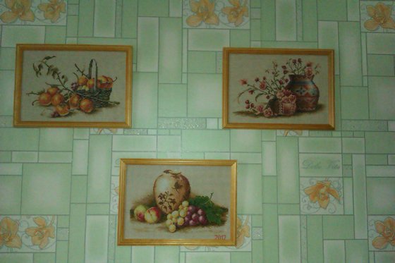 Работа «Цветы и фрукты»