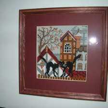 Работа «Коты осень»