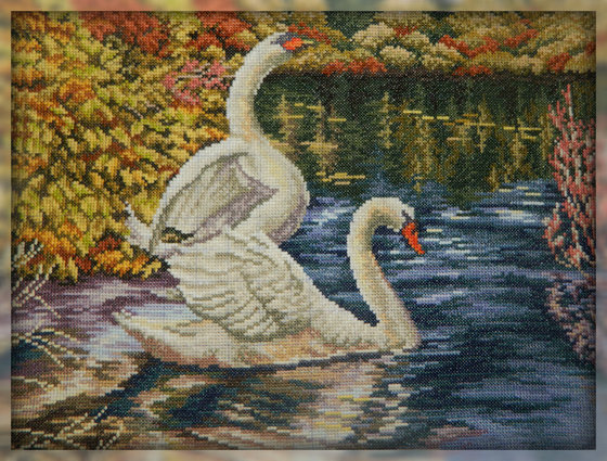 Работа «Осеннее озеро»