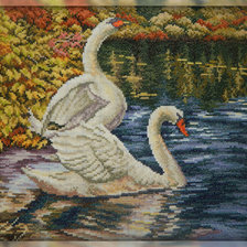 Работа «Осеннее озеро»