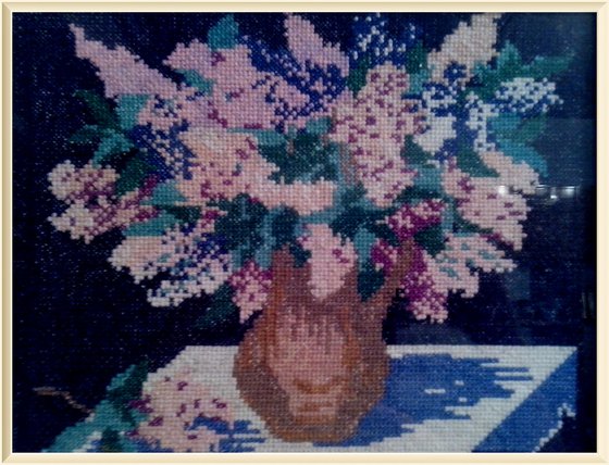 Работа «Букет сирени»