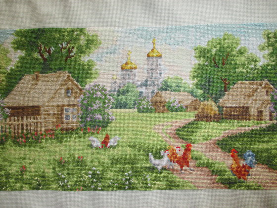 Работа «Утро в деревне»