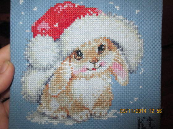 Работа «Зимний зайчишка»