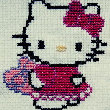 Работа «Hello Kitty Шоколадное Сердце»