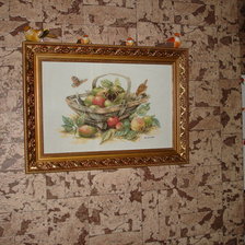 Работа «Корзина с яблоками»