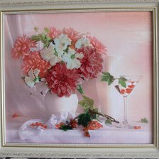 Работа «розовый букет»