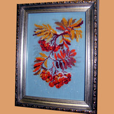 Работа «Рябина под снегом»