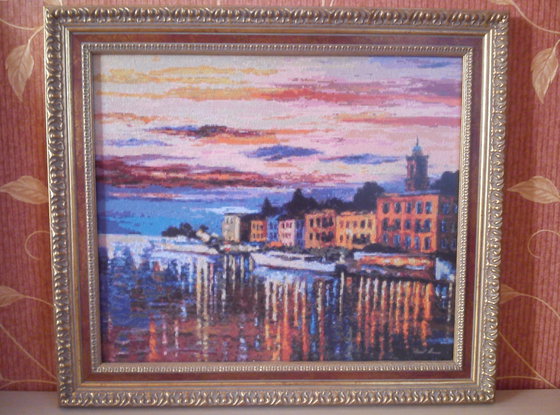 Работа «Озеро Комо-Балладжио (Л. Афремов)»