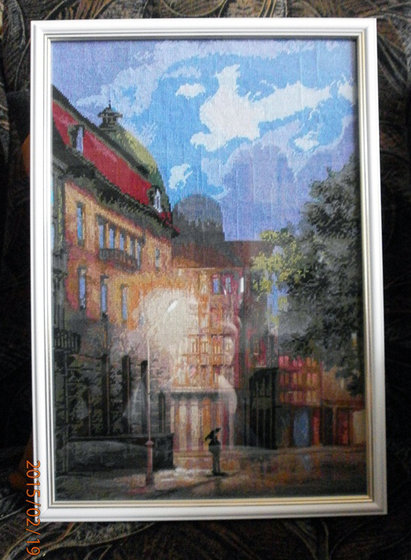 Работа «Прогулка под дождём»