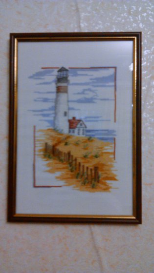 Работа «Триптих "МОРЕ" левый фрагмент "МАЯК"»