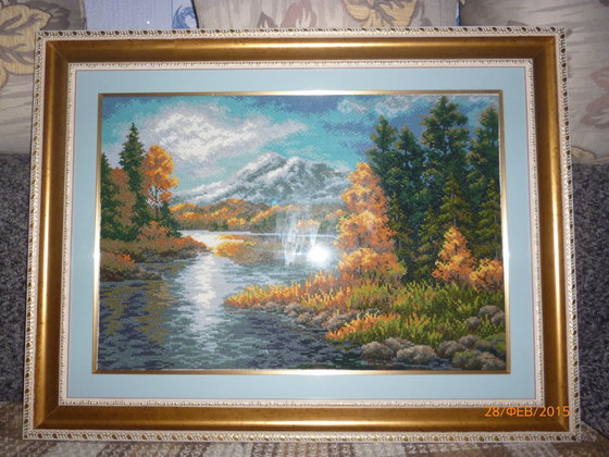 Работа «Озеро в горах»