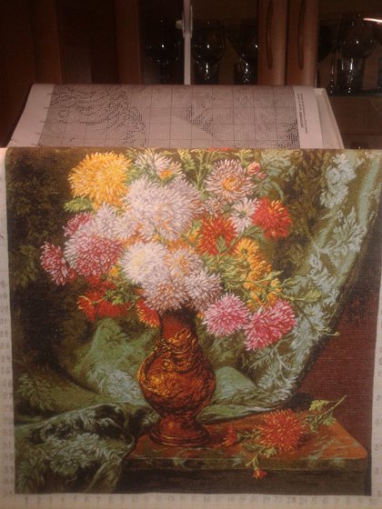 Работа «Хризантемы от Godlenset»