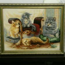 Работа «Кошачье семейство»