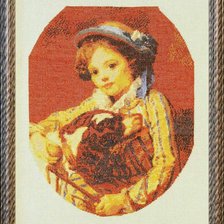 Работа «Девочка с собакой»