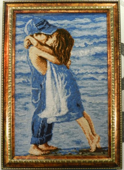 Работа «Поцелуй на морском побережье»