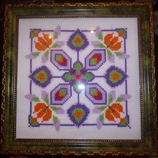 Работа «диптих "Орнамент для подушки"»