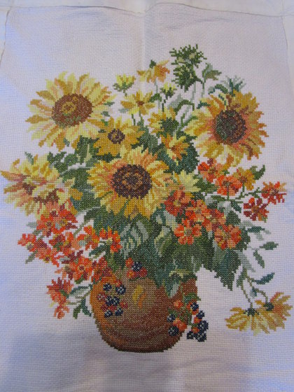 Работа «подсолнухи в стиле Ван Гога (ЖУРНАЛ SPECIAL BURDA 98)»