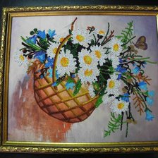 Работа «корзинка с цветами»