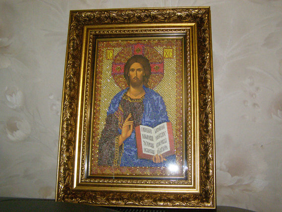 Работа «Спас Вседержитель ("Радуга Бисера")»