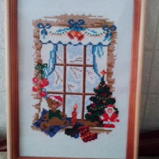 Работа «зимнее окно»