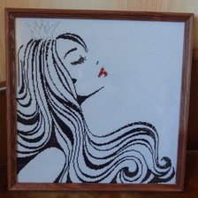 Работа «силуэт девушки»