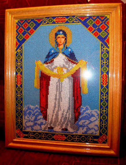 Работа «Икона "Покрова святой Богородицы"»