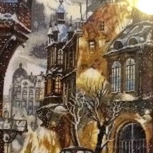 Работа «Зима в городе»