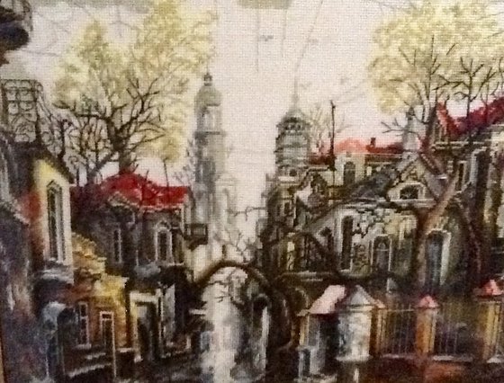 Работа «Туман в городе»