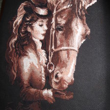 Работа «Девушка с лошадью»