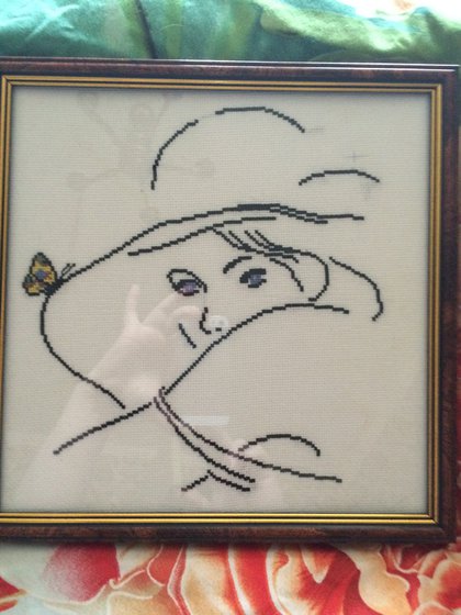 Работа «девушка в шляпе»