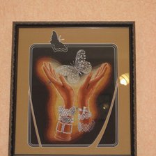 Работа «Хрустальная бабочка в оформл.»