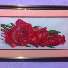 Работа «розы в росе»