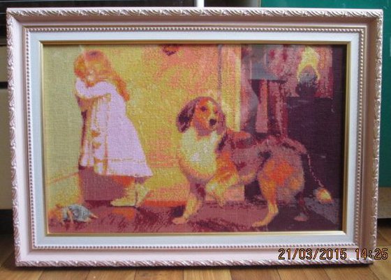 Работа «Девочка с собакой»