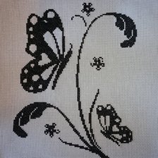 Работа «Силуэт бабочки»