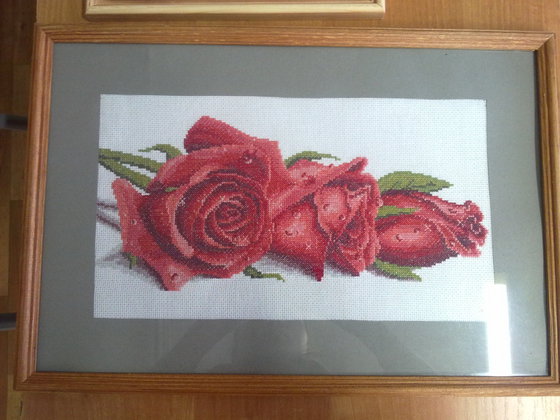 Работа «розы в росе»