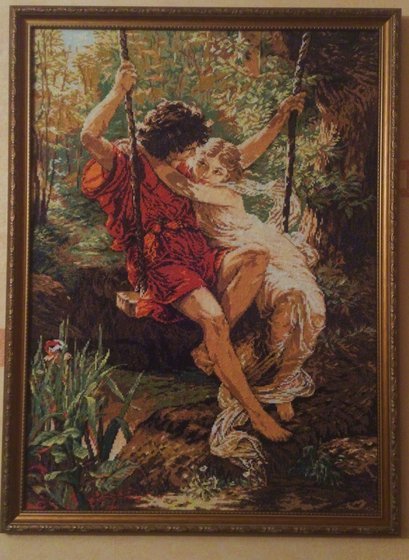 Работа «Влюбленные на качелях (Пьер Кот)»