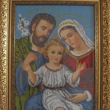 Работа «Святое семейство. Бисер»