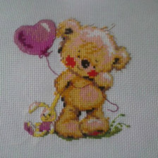 Работа «Мишка с зайчиком»