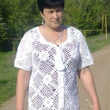 Работа «летняя кофточка из квадратов»