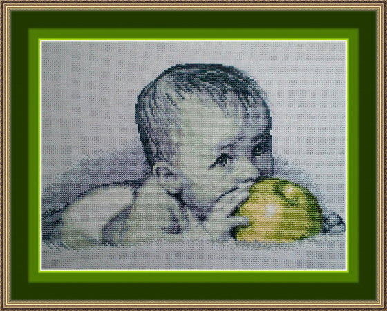 Работа «"Малыш и яблочко"»