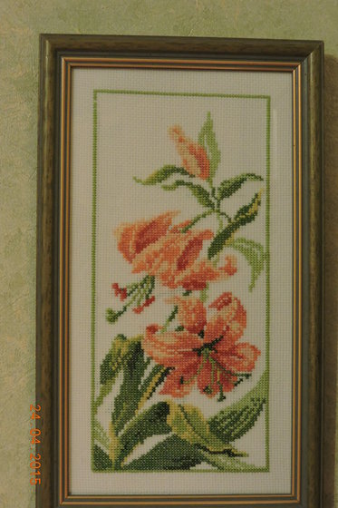 Работа «лилии (моя первая)»