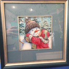 Работа «Поцелуй для снеговика»