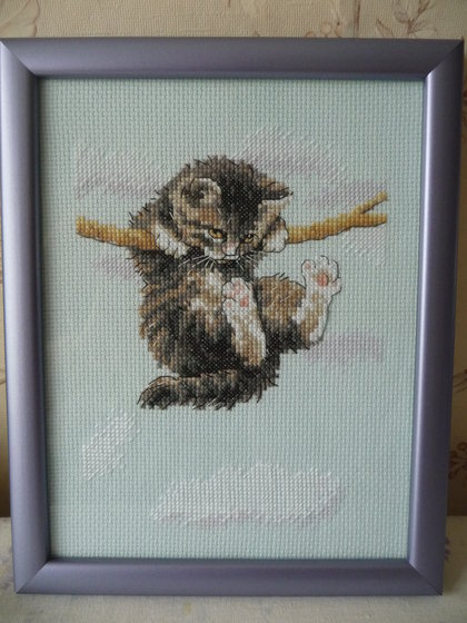 Работа «Котёнок на ветке.»