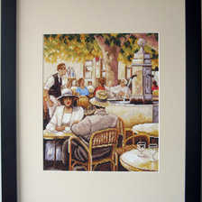 Работа «городская зарисовка. Схема из журнала "Чудесные мгновения"»