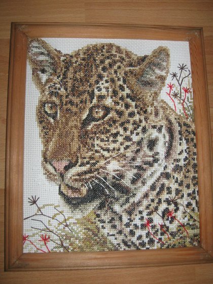 Работа «Леопард в траве»