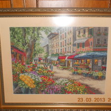 Работа «Dimensions "Цветочный рынок в Париже"»