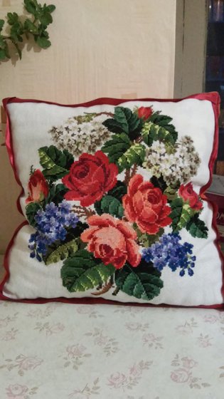 Работа «Подушка в подарок»